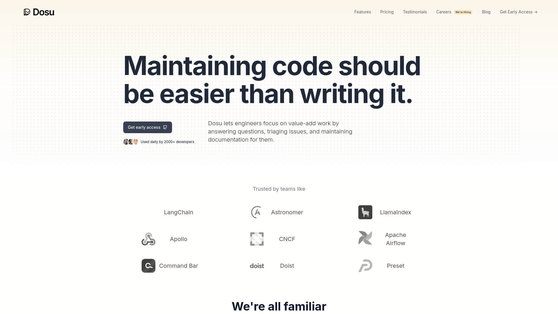 Dosu featured