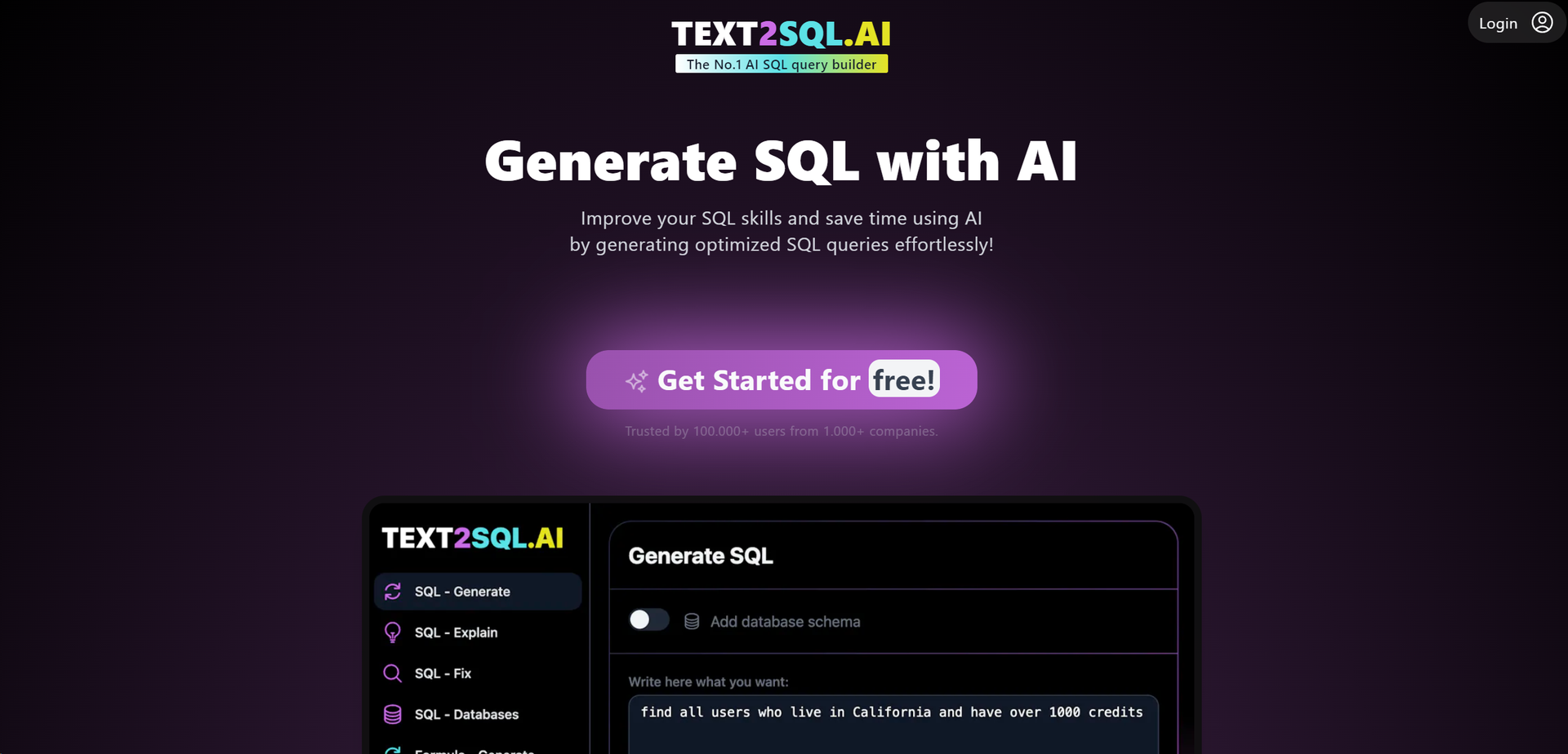 Text2SQL featured