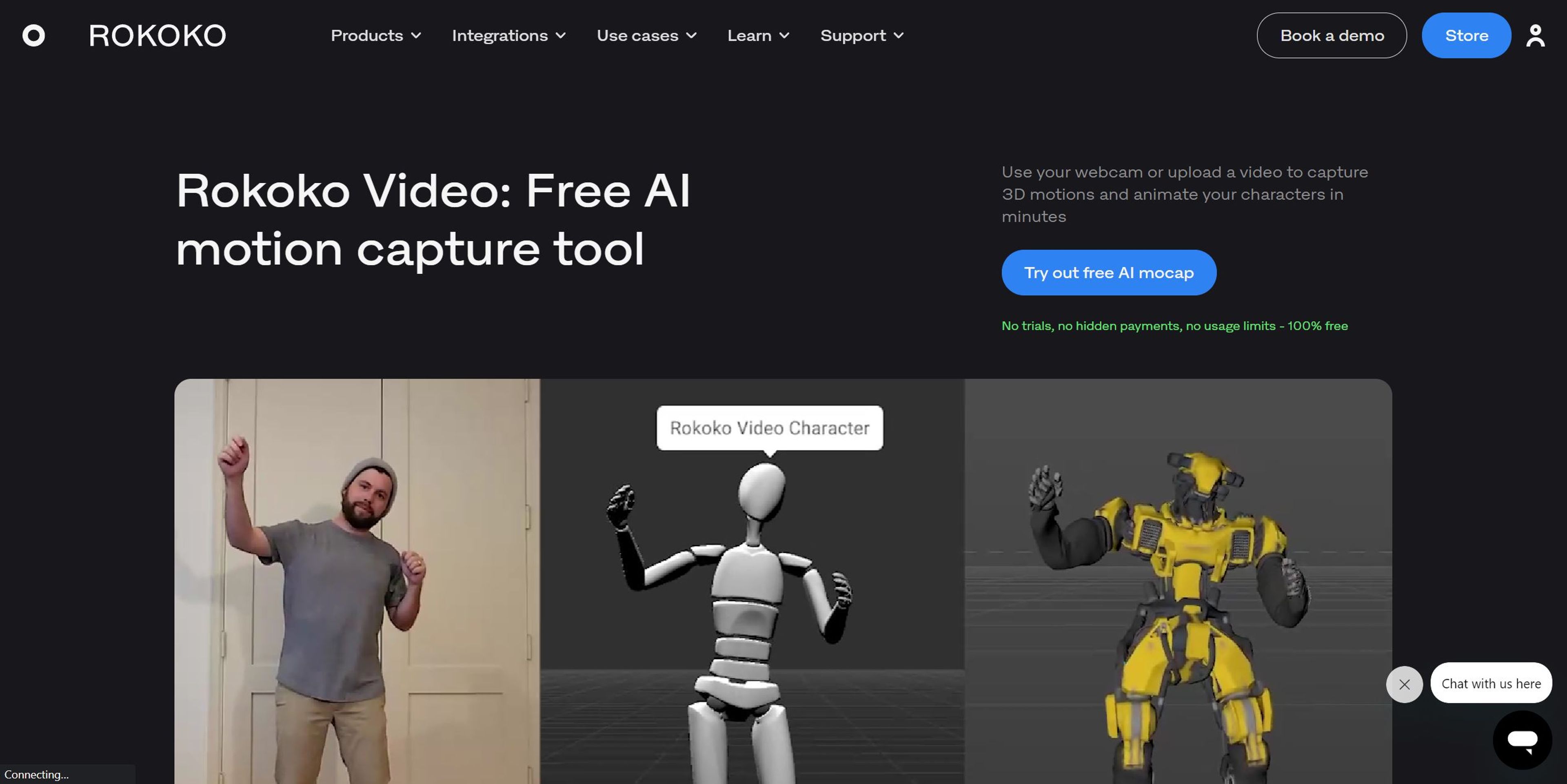 Image related to Rokoko Video, an AI tool for generating realistic videos.