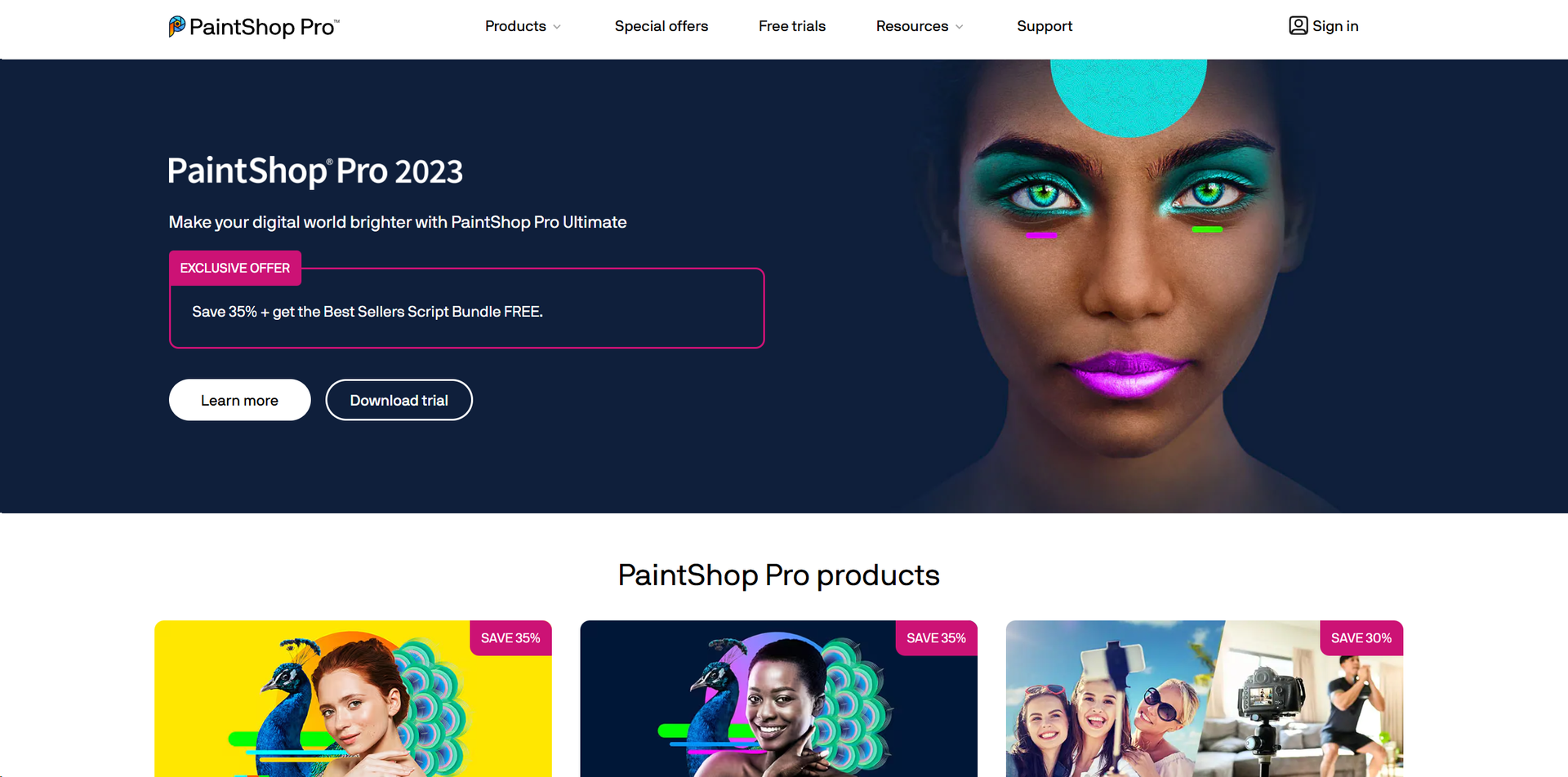 PaintShop Pro featured