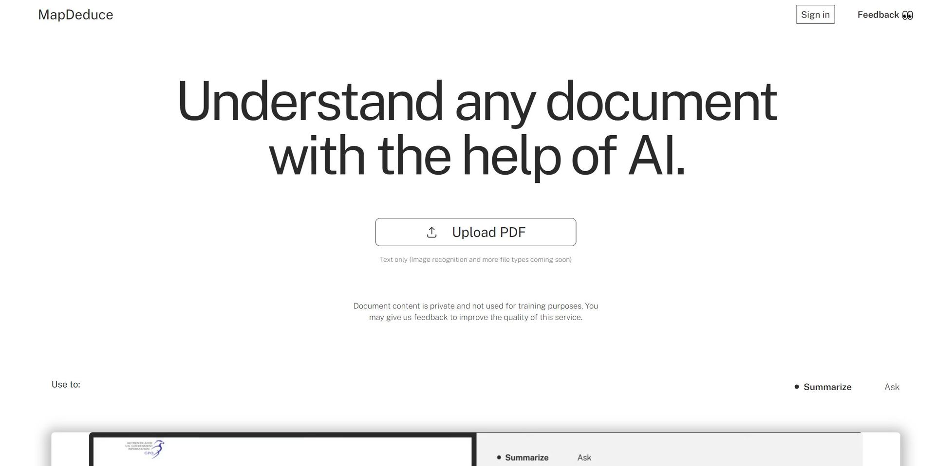 MapDeduce featured