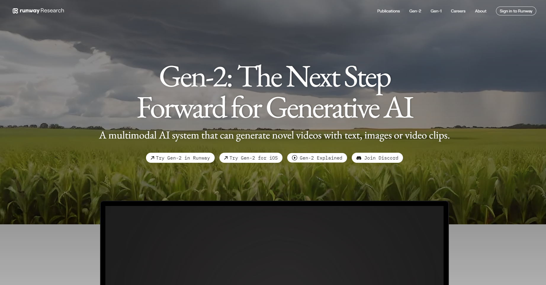 Image related to Gen-2 by Runway, an AI tool for generating realistic videos.